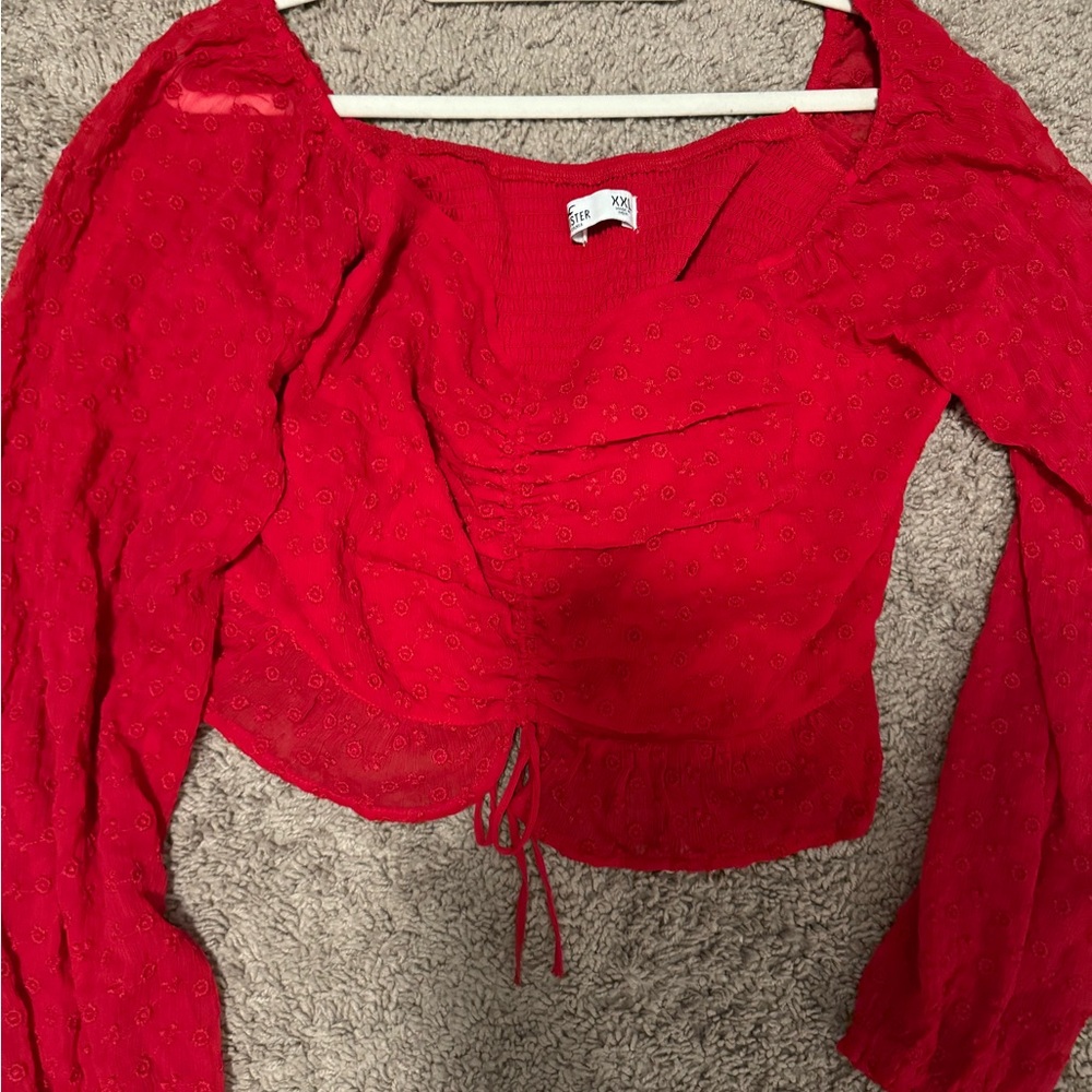 Smocked Red Top